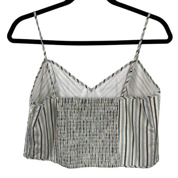 Lauren Ralph Lauren top stripe v neck sleeveless blouse size 14 - Picture 5 of 5